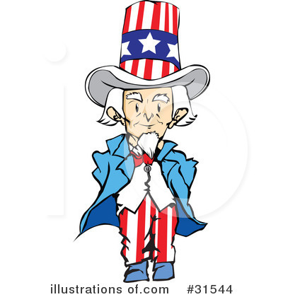 Royalty-Free (RF) Uncle Sam Clipart Illustration by PlatyPlus Art - Stock Sample #31544