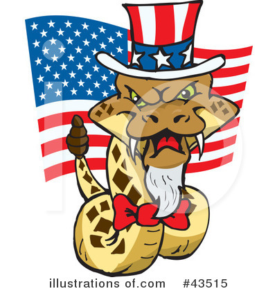 Rattlesnake Clipart #43515 by Dennis Holmes Designs