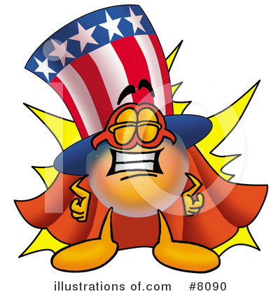 Royalty-Free (RF) Uncle Sam Clipart Illustration by Mascot Junction - Stock Sample #8090