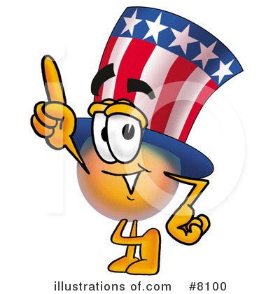 Royalty-Free (RF) Uncle Sam Clipart Illustration by Mascot Junction - Stock Sample #8100