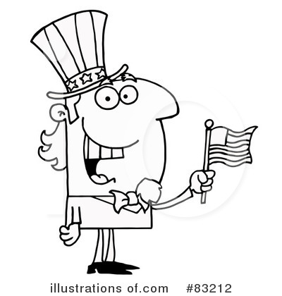 Royalty-Free (RF) Uncle Sam Clipart Illustration by Hit Toon - Stock Sample #83212
