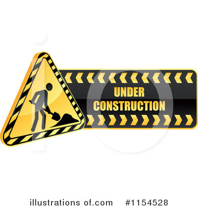 Royalty-Free (RF) Under Construction Clipart Illustration by Vector Tradition SM - Stock Sample #1154528