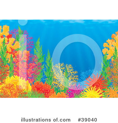 Sea Anemone Clipart #39040 by Alex Bannykh