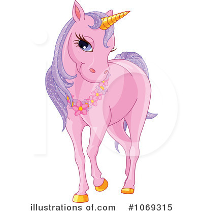 Royalty-Free (RF) Unicorn Clipart Illustration by Pushkin - Stock Sample #1069315