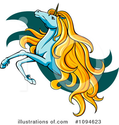 Royalty-Free (RF) Unicorn Clipart Illustration by Vector Tradition SM - Stock Sample #1094623