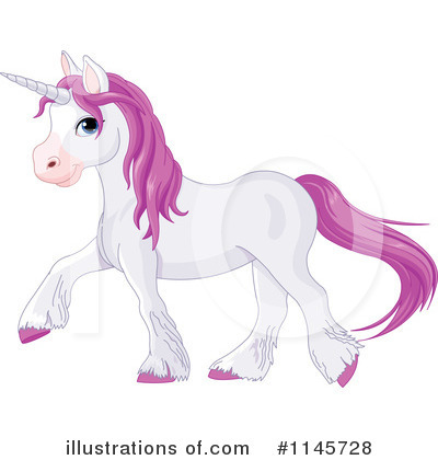 Royalty-Free (RF) Unicorn Clipart Illustration by Pushkin - Stock Sample #1145728