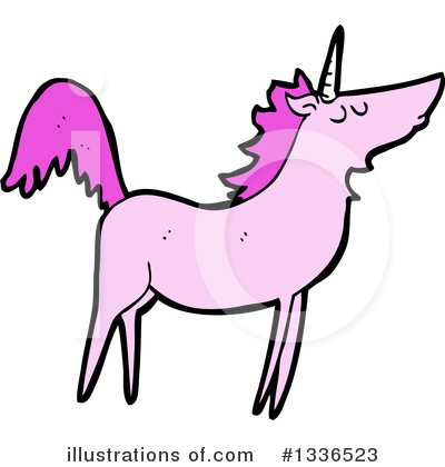 Royalty-Free (RF) Unicorn Clipart Illustration by lineartestpilot - Stock Sample #1336523