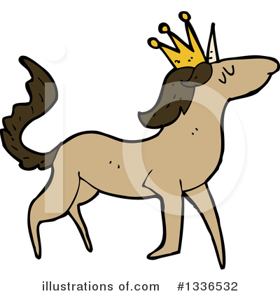 Royalty-Free (RF) Unicorn Clipart Illustration by lineartestpilot - Stock Sample #1336532