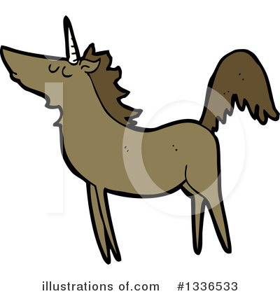 Royalty-Free (RF) Unicorn Clipart Illustration by lineartestpilot - Stock Sample #1336533