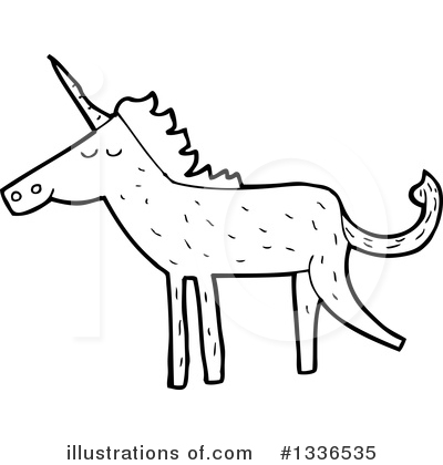 Royalty-Free (RF) Unicorn Clipart Illustration by lineartestpilot - Stock Sample #1336535