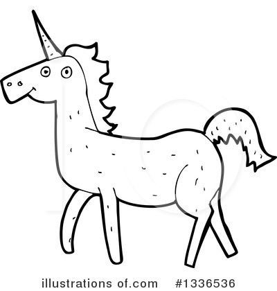Royalty-Free (RF) Unicorn Clipart Illustration by lineartestpilot - Stock Sample #1336536