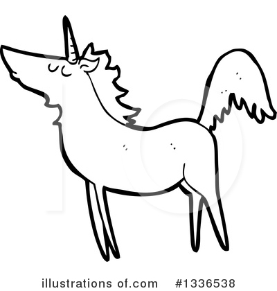 Royalty-Free (RF) Unicorn Clipart Illustration by lineartestpilot - Stock Sample #1336538