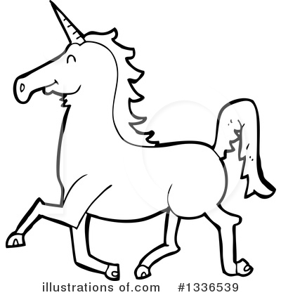 Royalty-Free (RF) Unicorn Clipart Illustration by lineartestpilot - Stock Sample #1336539