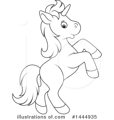 Royalty-Free (RF) Unicorn Clipart Illustration by Alex Bannykh - Stock Sample #1444935