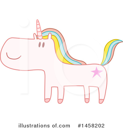 Royalty-Free (RF) Unicorn Clipart Illustration by yayayoyo - Stock Sample #1458202