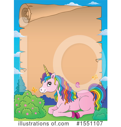 Royalty-Free (RF) Unicorn Clipart Illustration by visekart - Stock Sample #1551107