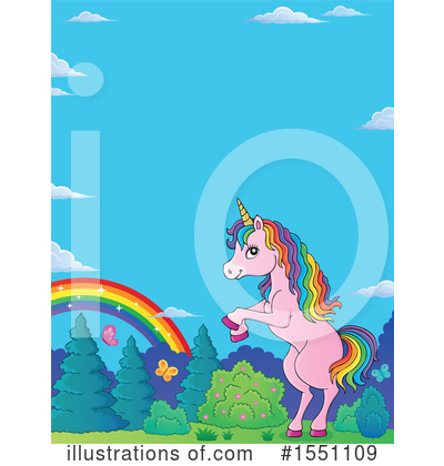 Royalty-Free (RF) Unicorn Clipart Illustration by visekart - Stock Sample #1551109
