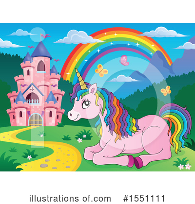 Royalty-Free (RF) Unicorn Clipart Illustration by visekart - Stock Sample #1551111