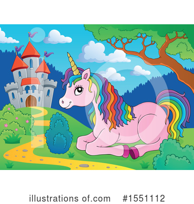 Royalty-Free (RF) Unicorn Clipart Illustration by visekart - Stock Sample #1551112