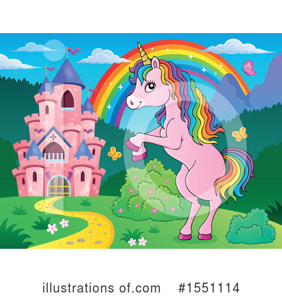 Royalty-Free (RF) Unicorn Clipart Illustration by visekart - Stock Sample #1551114