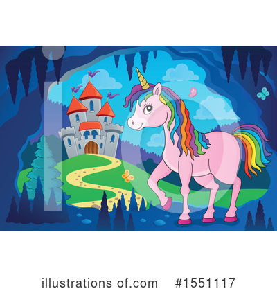 Royalty-Free (RF) Unicorn Clipart Illustration by visekart - Stock Sample #1551117