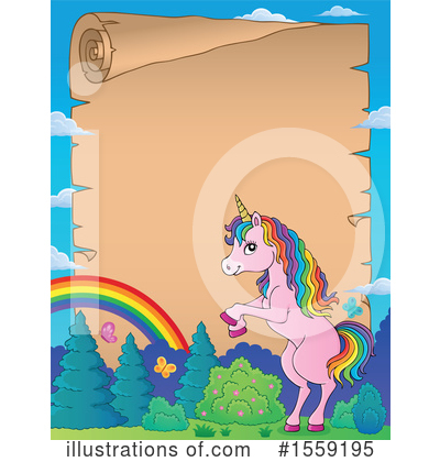 Royalty-Free (RF) Unicorn Clipart Illustration by visekart - Stock Sample #1559195