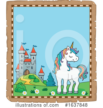 Royalty-Free (RF) Unicorn Clipart Illustration by visekart - Stock Sample #1637848