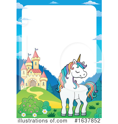 Royalty-Free (RF) Unicorn Clipart Illustration by visekart - Stock Sample #1637852