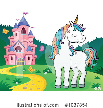 Royalty-Free (RF) Unicorn Clipart Illustration by visekart - Stock Sample #1637854