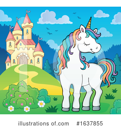 Royalty-Free (RF) Unicorn Clipart Illustration by visekart - Stock Sample #1637855