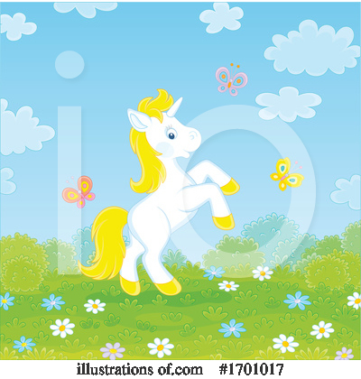 Royalty-Free (RF) Unicorn Clipart Illustration by Alex Bannykh - Stock Sample #1701017