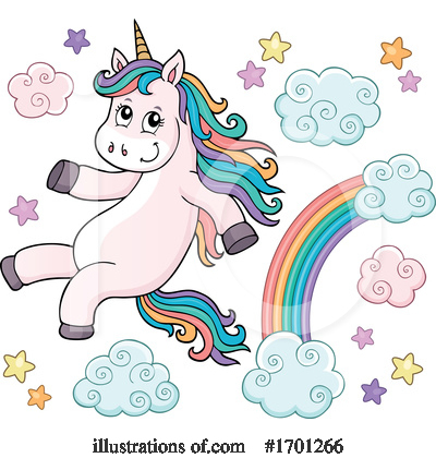 Royalty-Free (RF) Unicorn Clipart Illustration by visekart - Stock Sample #1701266