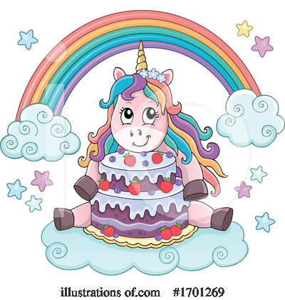 Royalty-Free (RF) Unicorn Clipart Illustration by visekart - Stock Sample #1701269