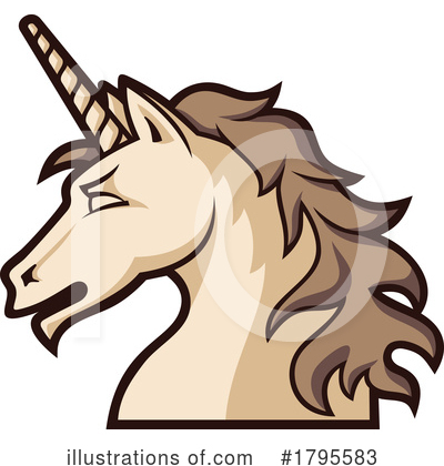 Royalty-Free (RF) Unicorn Clipart Illustration by Any Vector - Stock Sample #1795583