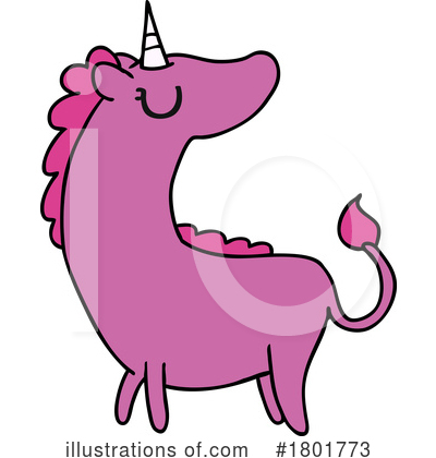 Royalty-Free (RF) Unicorn Clipart Illustration by lineartestpilot - Stock Sample #1801773