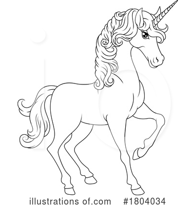 Royalty-Free (RF) Unicorn Clipart Illustration by AtStockIllustration - Stock Sample #1804034