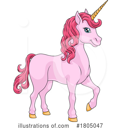 Royalty-Free (RF) Unicorn Clipart Illustration by AtStockIllustration - Stock Sample #1805047