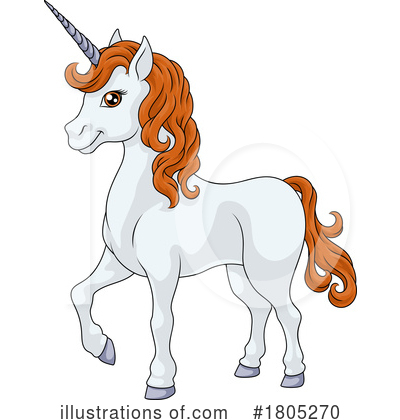 Royalty-Free (RF) Unicorn Clipart Illustration by AtStockIllustration - Stock Sample #1805270