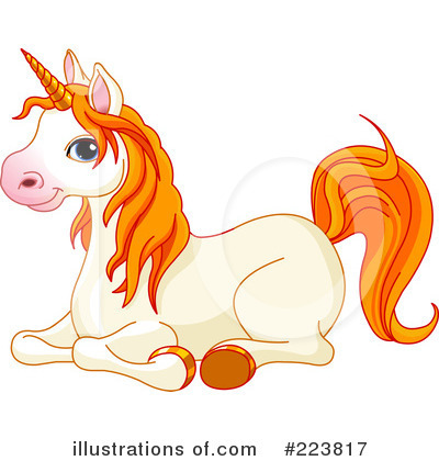 Royalty-Free (RF) Unicorn Clipart Illustration by Pushkin - Stock Sample #223817