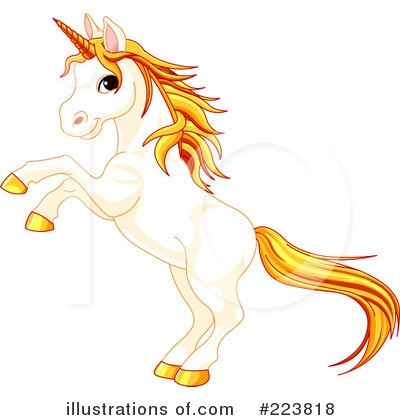Royalty-Free (RF) Unicorn Clipart Illustration by Pushkin - Stock Sample #223818