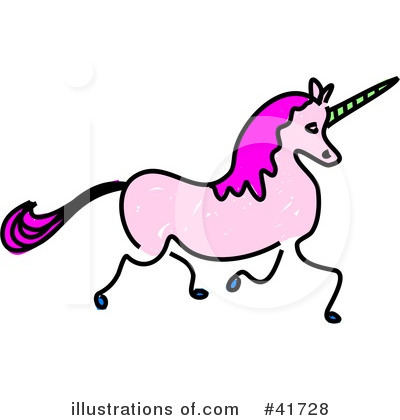 Royalty-Free (RF) Unicorn Clipart Illustration by Prawny - Stock Sample #41728