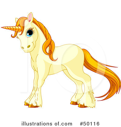 Royalty-Free (RF) Unicorn Clipart Illustration by Pushkin - Stock Sample #50116