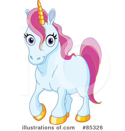 Royalty-Free (RF) Unicorn Clipart Illustration by yayayoyo - Stock Sample #85326