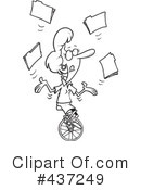 Unicycle Clipart #437249 by toonaday