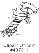 Unicycle Clipart #437311 by toonaday