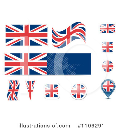 Royalty-Free (RF) Union Jack Clipart Illustration by MilsiArt - Stock Sample #1106291