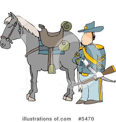 Royalty-Free (RF) Union Soldier Clipart Illustration by djart - Stock Sample #5470