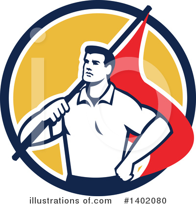 Royalty-Free (RF) Union Worker Clipart Illustration by patrimonio - Stock Sample #1402080