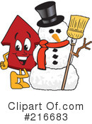 Up Arrow Mascot Clipart #216683 by Mascot Junction
