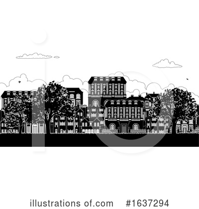 Town Clipart #1637294 by AtStockIllustration
